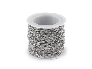 Řetízek z nerezové oceli zdobený 2 mm metráž