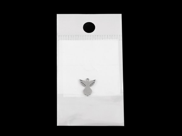 Přívěsek z nerezové oceli anděl 11x12 mm
