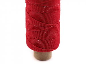 Pružné nitě / gumička Ø1 mm návin 30 m - 7517 červená