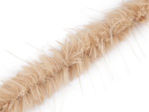 Všívací oděvní / dekorační kožešina s dlouhým chlupem šíře 6 cm