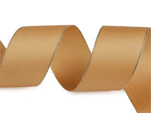 Stuha taftová s lurexem šíře 40 mm
