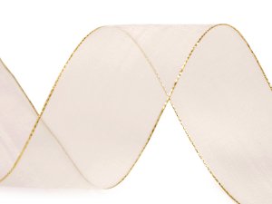 Monofilová stuha s lurexem šíře 40 mm