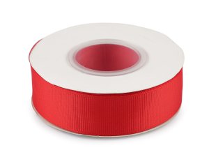 Rypsová stuha ve vánočních barvách šíře 25 mm