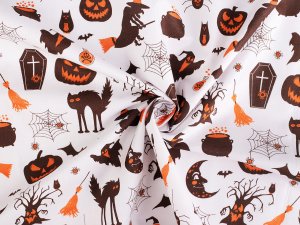 Bavlněná látka / plátno Halloween