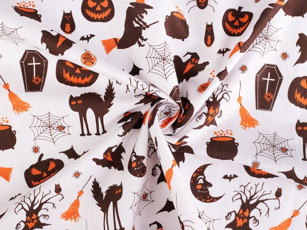 Bavlněná látka / plátno Halloween