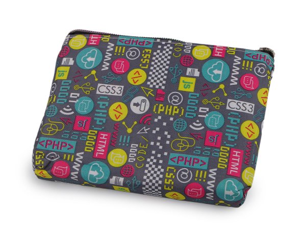 Skládací nákupní taška se zipem 39x40 cm