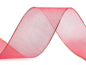 Monofilová stuha s lurexem šíře 40 mm