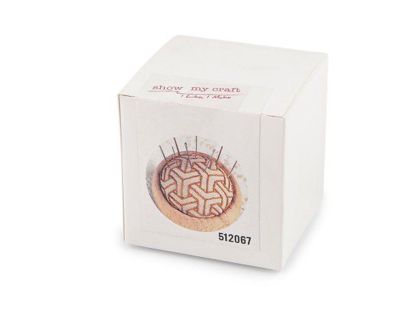 Kreativní sada na výrobu jehelníčku s dřevěným podstavcem