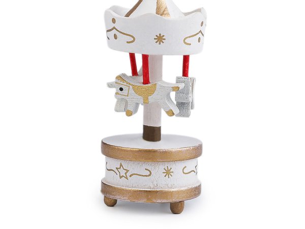 Vánoční dřevěný kolotoč k zavěšení