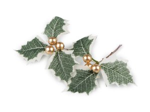 Umělá větvička s šípky, cesmína na drátku