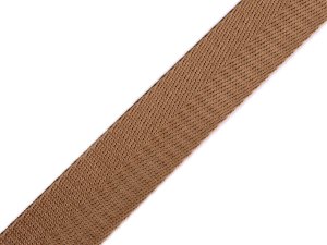 Hladký oboustranný popruh s leskem šíře 25 mm