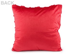 Vánoční povlak na polštář plyšový se stromečky 45x45 cm