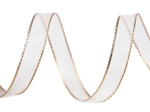 Monofilová stuha s lurexem šíře 10 mm