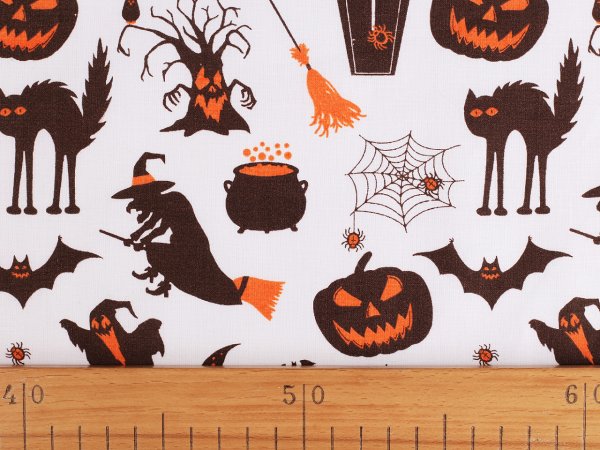 Bavlněná látka / plátno Halloween