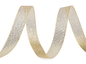 Brokátová stuha s lurexem šíře 10 mm