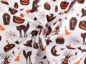 Bavlněná látka / plátno Halloween