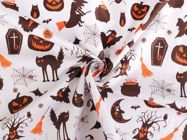 Bavlněná látka / plátno Halloween
