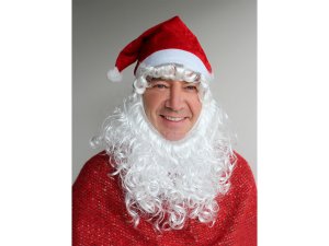 Mikulášská čepice s vousy