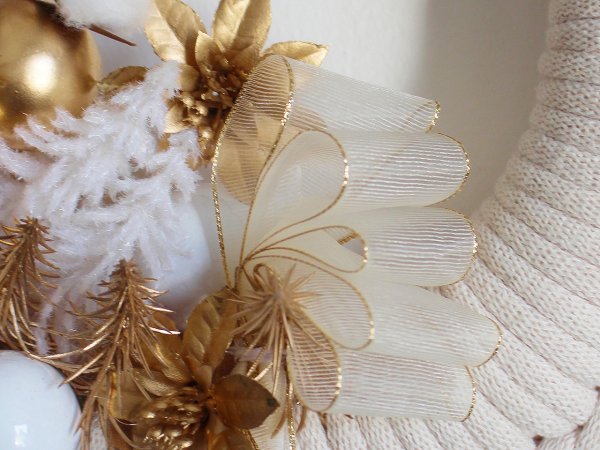 Monofilová stuha s lurexem šíře 40 mm