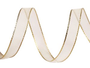 Monofilová stuha s lurexem šíře 10 mm