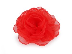 Brož organzový květ Ø8 cm