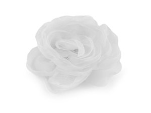 Brož organzový květ Ø8 cm