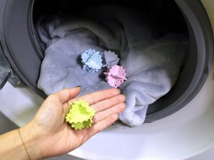 Opakovaně použitelné pevné kuličky do pračky, sada 4 ks