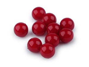 Dekorační kuličky / perly bez dírek k nalepení  Ø8; 10 mm