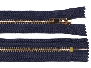 Kovový zip No 5 délka 12 cm (jeansový)