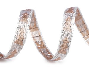Vánoční stuha metalická šíře 10 mm