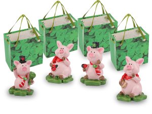 Kominíček, prasátko pro štěstí v dárkové tašce