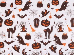 Bavlněná látka / plátno Halloween