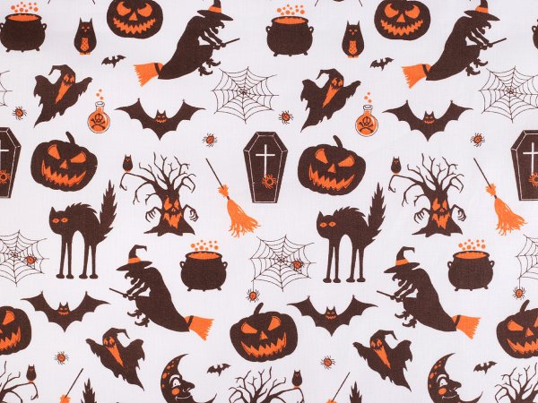 Bavlněná látka / plátno Halloween