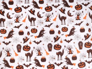 Bavlněná látka / plátno Halloween