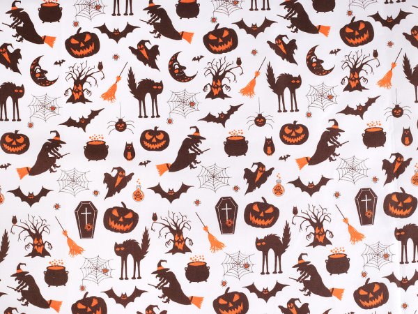 Bavlněná látka / plátno Halloween