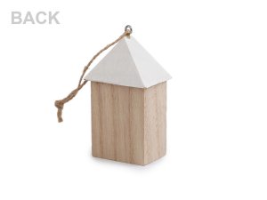 Celodřevěný domeček k zavěšení