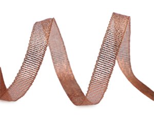 Brokátová stuha s lurexem šíře 10 mm