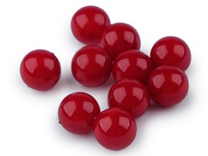 Dekorační kuličky / perly bez dírek k nalepení  Ø8; 10 mm