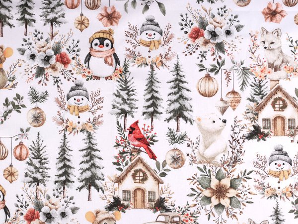 Vánoční bavlněná látka / plátno