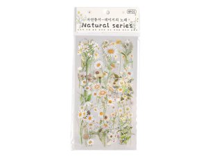 Průhledné samolepky květin a rostlin