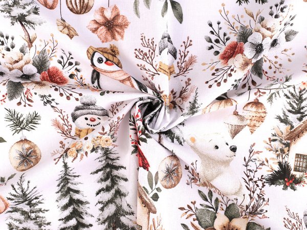 Vánoční bavlněná látka / plátno