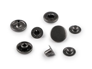 Kovové druky WUK Ø15 mm na středně silné látky, z nerezové oceli