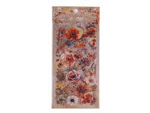 Průhledné samolepky květin a rostlin