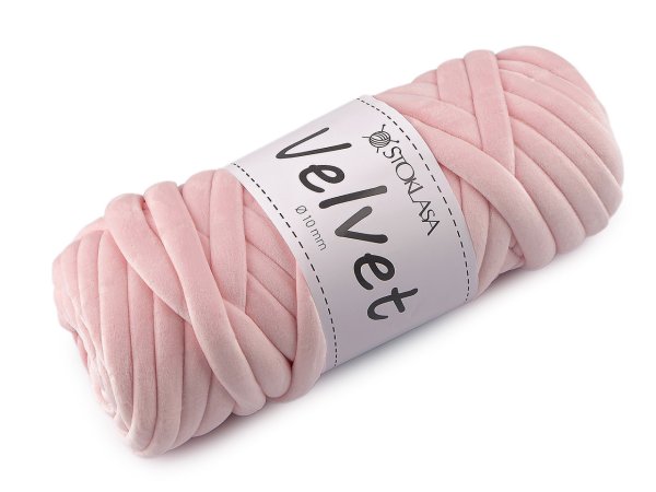 Příze Marshmallow silná Velvet Ø10 mm 500 g