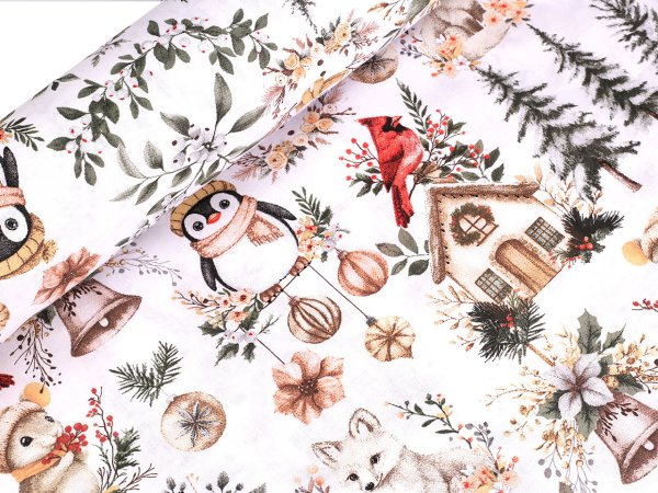 Vánoční bavlněná látka / plátno