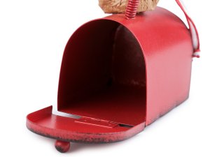 Vánoční kovová poštovní schránka k zavěšení