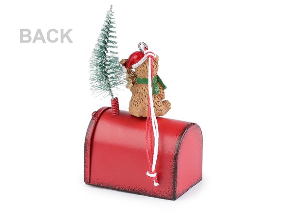 Vánoční kovová poštovní schránka k zavěšení