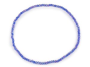 Náhrdelník pružný z broušených skleněných korálků