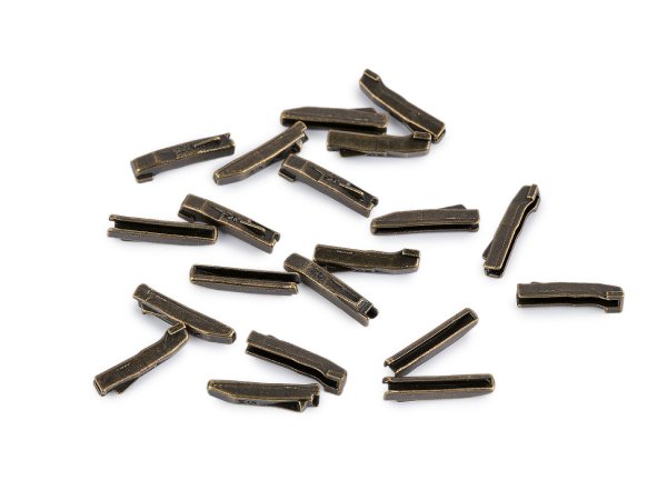 Spodní koncovka na opravu kovového dvoucestného zipu