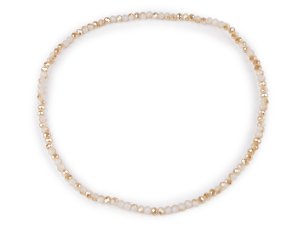 Náhrdelník pružný z broušených skleněných korálků